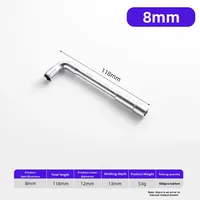 Clé à douille hexagonale manuelle en acier au chrome-vanadium pour trottinette électrique – Pièces de rechange et accessoires