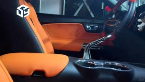 Fundas de asiento de coche de ajuste personalizado para <span class=keywords><strong>Ford</strong></span> Mustang 2015-2024 juego completo de cuero cinco asientos Protector Napa cuero - Product Image 6