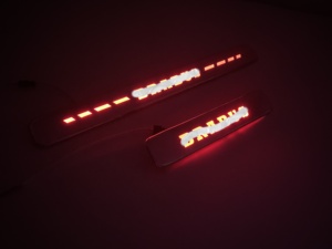 Pour Benz LED bienvenue Scooter seuil de porte anti-rayures pédale GLS X167 Maybach bande de seuil de porte - Product Image 6