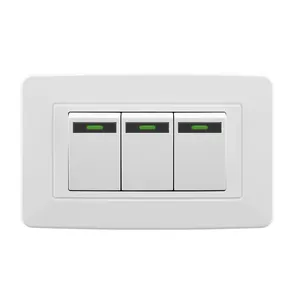Hot Sale US American Standard Electric Wall Switches OEM Supplier Factory 3 Gang Wall Switch