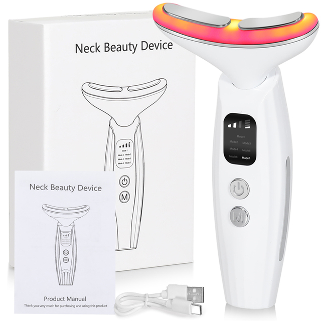 Home Handheld Skin Tightening Care Device Electric Lifting Anti-Wrinkle USB Rechargeable Beauty Neck & Face Massager