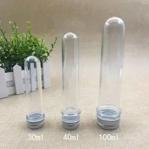 Excellent Quality 50ml 55ml 60ml Large Plastic Test Tubes With Caps For Candy/cable