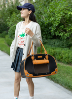 Sac de transport pour animaux de compagnie en cuir PU, respirant et imperméable, idéal pour les sorties quotidiennes – Meilleur prix