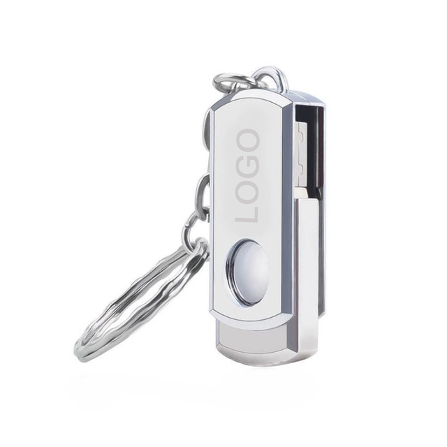 USB Flash Drive With 4GB 8GB 16GB Memory New USB 2.0 Interface Hot Selling Swivel Metal USB Flash Drive