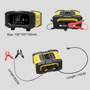 <span class=keywords><strong>Chargeur</strong></span> de <span class=keywords><strong>batterie</strong></span> de voiture intelligent portable pour tondeuse à gazon <span class=keywords><strong>12V</strong></span> 10A / 24V 5A, compatible batteries plomb-acide, AGM, Gel, LiFePo4, avec fonctions de réparation rapide et de charge de maintien - Product Image 5