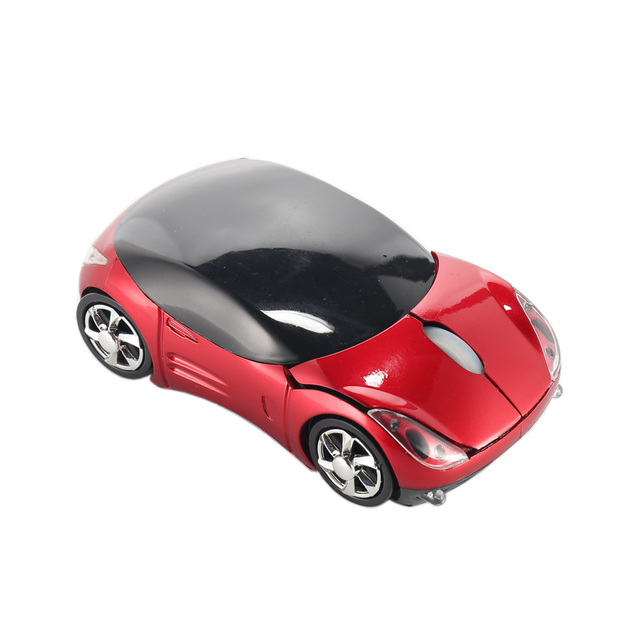 Car-Shaped 2.4G AAA Battery Wireless USB Mouse Mini Gaming Mouse for Laptops and Desktops 3D Style