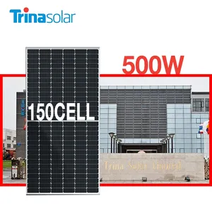 Trina solar vértice 210mm 150 células solares proyecto solar mono PERC paneles solares precio 495W 500W 505W panel solar con CE TUV pv