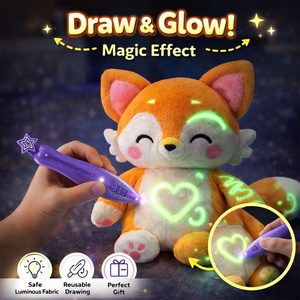 Juguete de <span class=keywords><strong>Peluche</strong></span> Personalizado con Luz, Juguete de <span class=keywords><strong>Peluche</strong></span> Reutilizable con Luz LED y Bolígrafo UV, Juguete Educativo Creativo para Niños, DIY - Product Image 4