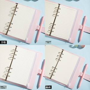 Carnet à feuilles mobiles style macaron, mignon, avec couverture détachable en similicuir, journal intime frais et coloré pour étudiant, cadeau A7 - Product Image 4