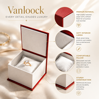 Boîte cadeau de luxe pour bracelet, boîte à montre personnalisée, emballage de bijoux haut de gamme rouge et blanc avec insert coussin OEM ODM