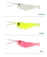 Vente en gros d'usine : Leurre lumineux universel pour crevettes, eau douce et eau salée, 3,3 cm, 50 pièces par lot