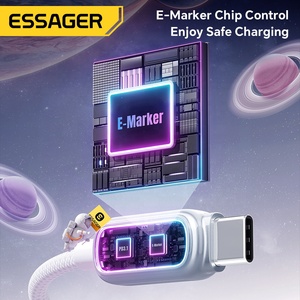 Câble de charge rapide USB-C vers USB-C ESSAGER ES-X81 tressé 48V 5A PD 240W pour téléphone <span class=keywords><strong>portable</strong></span>, ordinateur <span class=keywords><strong>portable</strong></span>, <span class=keywords><strong>HP</strong></span>, iPhone - Product Image 4