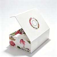 Ensemble de boîtes cosmétiques personnalisées, impression colorée, boîtes rigides en carton, boîtes magnétiques haut de gamme, emballage en papier à rabat, boîte cadeau magnétique
