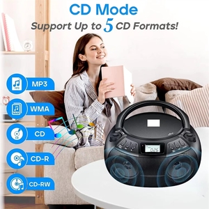 Lecteur <span class=keywords><strong>CD</strong></span> stéréo portable Boombox avec <span class=keywords><strong>radio</strong></span> AM FM <span class=keywords><strong>et</strong></span> prise USB <span class=keywords><strong>pour</strong></span> plusieurs formats - Product Image 3