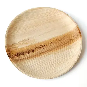 Biodegradable food container eco friendly palm leaf wooden plate and cups CNLF