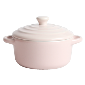 Tazón de Sopa y Cena de Porcelana Rosa Ecológico Gentle Sense con Tapa de Doble Asa para Microondas y Horno - Product Image 3