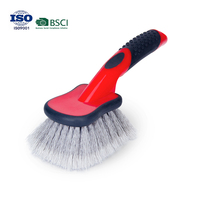 Usine longue pneu souple et nettoyant pour moyeu de roue nettoyage brosse de détail alliage lavage de voiture brosse de nettoyage de roue