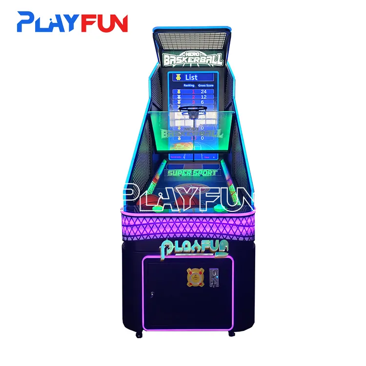 Máquina de juego de monedas para arcade, máquina electrónica de baloncesto, arcade