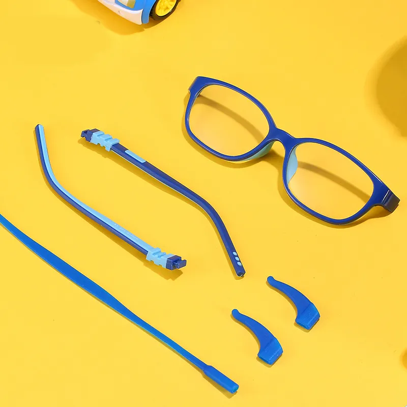 New Comfortable Glasses Frame ChildrenのSilicone Glasses Frame Two色Anti-ブルーLight Glasses