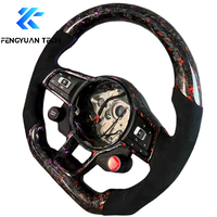 Volant en cuir en fibre de carbone forgé pour Volkswagen MK7 R Golf 7 Gti Golf7.5 Jetta Tiguan Passat VW CC Bora Audi