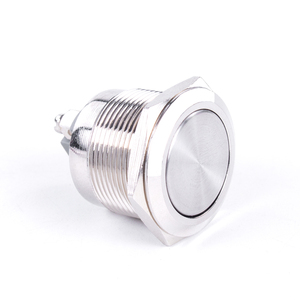 Interrupteur à <span class=keywords><strong>bouton</strong></span>-poussoir métallique HUSA, best-seller, 22 mm, sans éclairage, marche/arrêt, IP65, normal ouvert, momentané - Product Image 1