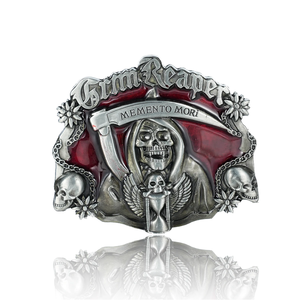 Personnalisé Rétro Western Cowboy Ceinture pour Boucle Hommes Mort Crâne Faux pour Boucle Carré Alliage <span class=keywords><strong>Plaque</strong></span> pour Boucle Cuivre Fer Acier - Product Image 4