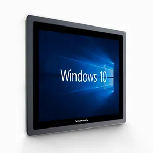 15.6 18.5 21.5 polegadas Wide Screen True Flat Touch Panel Pc Industrial Montado Na Parede Incorporado Pc Sem Ventilador Industrial