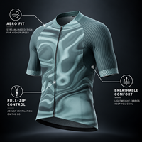 Maillot de cyclisme sur route en gros, haute qualité, respirant, manches courtes, livraison rapide directe d'usine
