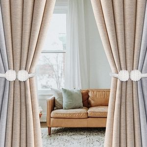 Eleganti fermacurte magnetici <span class=keywords><strong>con</strong></span> decorazioni in perle finte per un arredamento chic. - Product Image 3