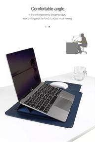 ซองใส่แล็ปท็อปกันน้ำขนาด 13 14 <span class=keywords><strong>15</strong></span> 16 <span class=keywords><strong>นิ้ว</strong></span> ทำจากหนัง PU พร้อมฟังก์ชั่นขาตั้ง สำหรับ MacBook HP DELL <span class=keywords><strong>ACER</strong></span> - Product Image 3