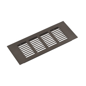 Grille de ventilation en alliage d'aluminium, couvercle de dissipation thermique à lamelles rectangulaires brunes pour armoire à chaussures, accessoire de quincaillerie - Product Image 2