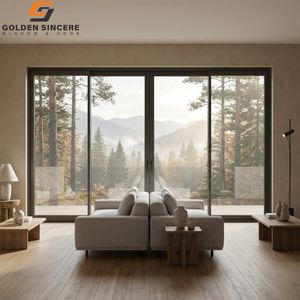 Système de porte coulissante à vue panoramique en aluminium de luxe moderne GS pour villas et maisons en bord de mer - Product Image 3
