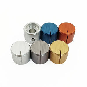 Múltiples modelos negro plata aluminio Push Fit potenciómetro Swith codificador perilla de Control de volumen para dientes Spline y ejes D - Product Image 1