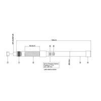 Antenne GNSS en fibre de verre personnalisable, double GPS L1 L2, précision 30 cm, verticale, 50 ohms, résistante aux intempéries IP67, mini hélice à ressort