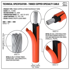 Cable Solar de Corriente Continua HAOHUI, Fabricado en Shandong, con Conductor de Cobre, Revestimiento XLPO y PE, 1 KV, Bajo Voltaje, para Paneles Solares - Product Image 4