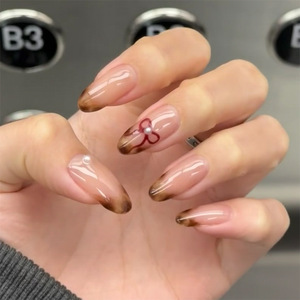 <span class=keywords><strong>Faux</strong></span>-<span class=keywords><strong>ongles</strong></span> ovales pointus pour femmes, manucure, <span class=keywords><strong>gel</strong></span> stiletto, couverture complète, bon marché, extensions de beauté colorées, lot de pièces - Product Image 1