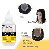 Colle adhésive extrême fixation pour perruques en dentelle – Imperméable et résistante à la transpiration, adhérence invisible pour une pose sécurisée
