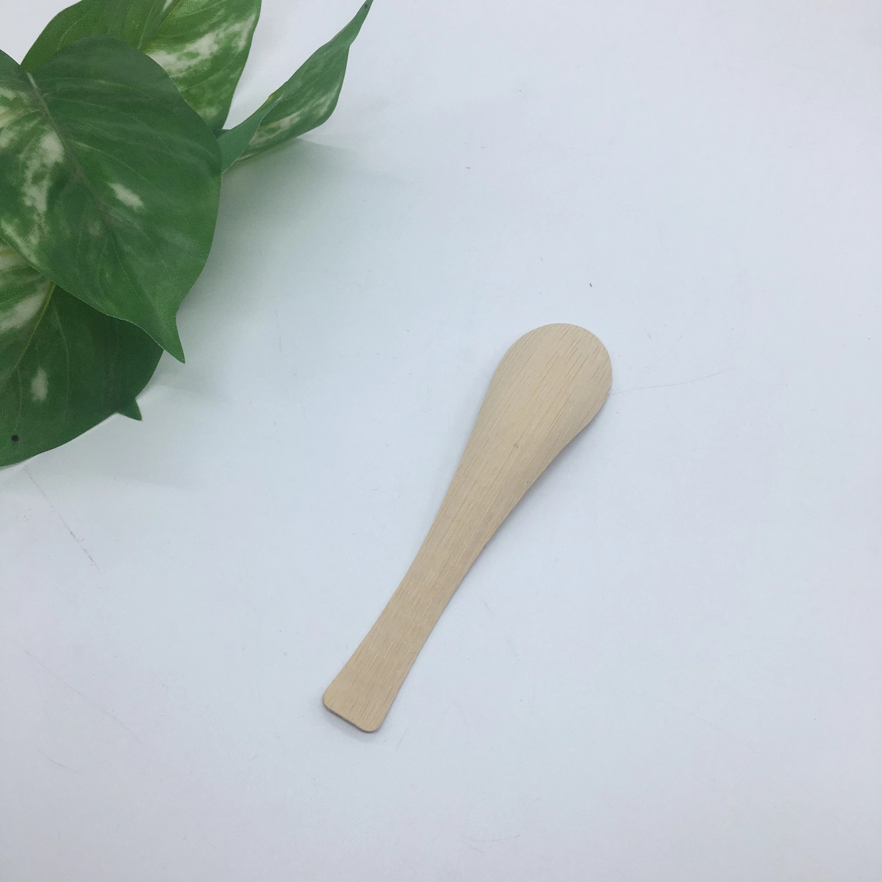 Wholesale Biodegradable Disposable Natural Bamboo Soup Spoon