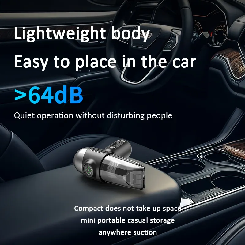 OEMRTS bussola 12000PA nuovo prodotto senza fili martello di sicurezza portatile taglio cintura di sicurezza design auto aspirapolvere