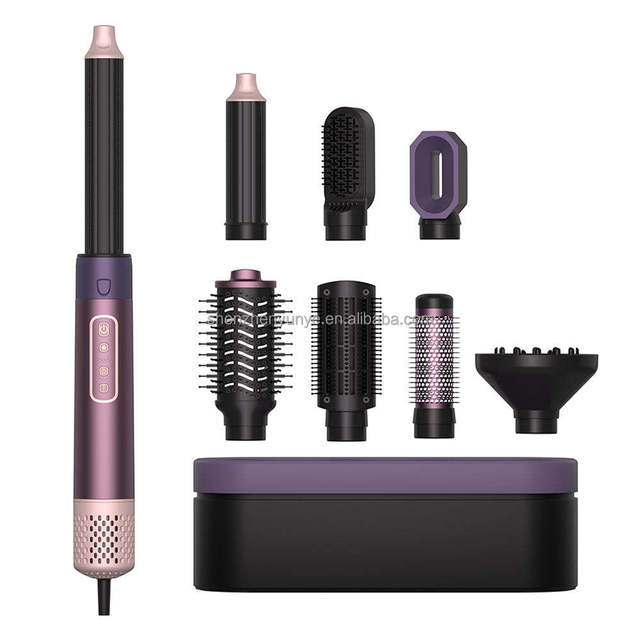 Professional All in 1 Hot Air Styler Brush 110K RPM High Speed Hair Dryer Negative Ion Coanda Auto Wrap Curling Iron Comb Set