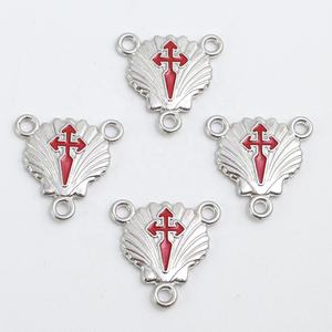 Centro <span class=keywords><strong>de</strong></span> mesa del Zodíaco <span class=keywords><strong>de</strong></span> Saint James, cruzado <span class=keywords><strong>de</strong></span> concha <span class=keywords><strong>de</strong></span> vieiras, Camino <span class=keywords><strong>de</strong></span> <span class=keywords><strong>Santiago</strong></span>, Rosary - Product Image 4