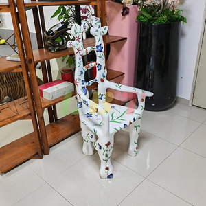 Fiberglass White <b>Painted</b> Armchair Customized Scandinavian Restaurant <b>Chair</b> Durable Modern Design - Product Image 3