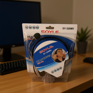Soyle Headphones With Mic SY-328MV <b>For</b> PC DVD MP3 - Product Image 3