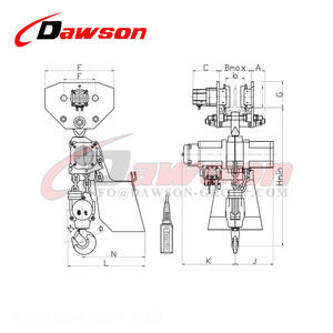 Dawson qingdao חבלול סין DS-JMY <span class=keywords><strong>10</strong></span> טון-32 טון אוויר אוויר אוויר אוויר הליכה - Product Image 4
