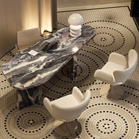 Mesa de Manicura Personalizada con Estante de Pared para Cuidado de la Piel, para Centros de Bienestar Modernos y Tiendas