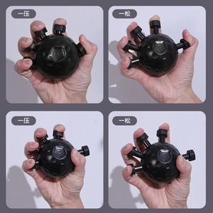 Finger Grip Strengthener Hand <b>Exerciser</b> Portable <b>ABS</b> Material Black And Pink For Adults - Product Image 4