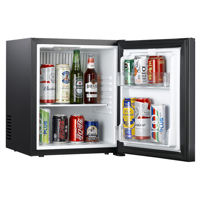 No Noise 30L Single Door Energy Efficient Portable Compact Refrigerator for Hotel Room Beverage Fridge