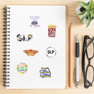 Pegatinas decorativas para el lenguaje del habla, pegatinas de vinilo para la salud física, patología, palabras motivaciones, libro de teléfono, 56 Uds. - Product Image 5