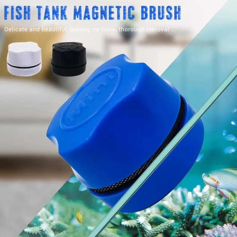 Pet Fish Aquarium Accessories Cleaning Tools Magnetic Aquarium Fish Tank Brush Clean Glass Window Algae Scraper Cleaner Scrubber