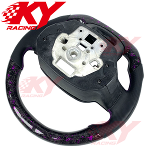 พวงมาลัยรถยนต์สไตล์สปอร์ตคาร์บอนไฟเบอร์ LED สำหรับ Ford F150 XL XLT Raptor R ปี 2021-2026 - Product Image 3